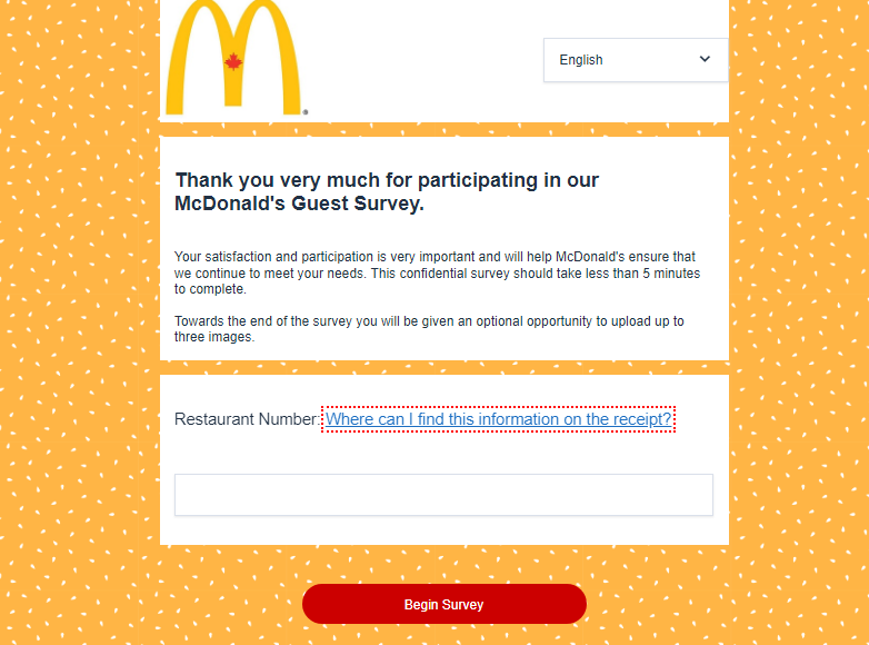 McDonald's Guest Survey