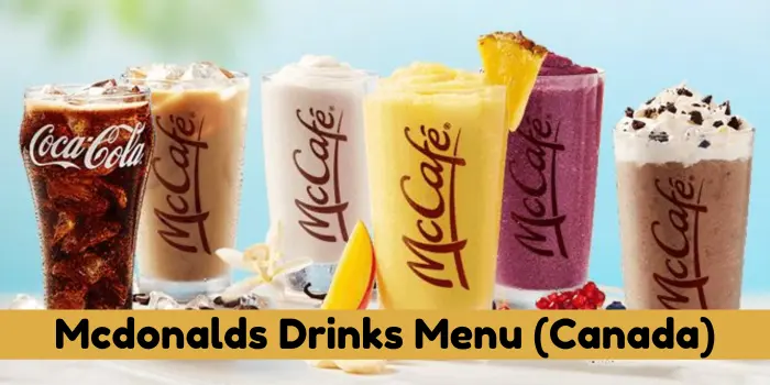 Mcdonalds Drinks Menu (Canada)